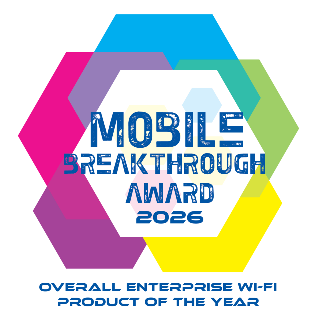 2026 Mobile Breakthrough Award badge: Overall Enterprise Wi-Fi Product of the Year
